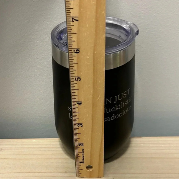 16oz Drink Tumbler Double
Walled Black Fun Saying Must Read! In excellent Shape - Picture 7 of 8